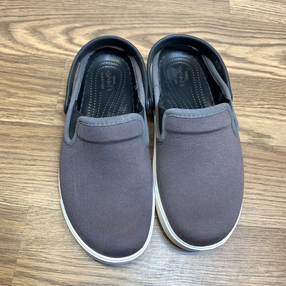 Crocs Citilane Canvas Dual Comfort Clogs 202832 Gray Men\'s 5 Women’s 7 Slip On main image 4